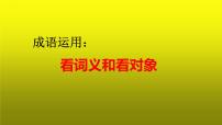 2023届高考语文复习：成语运用之看词义和看对象 课件