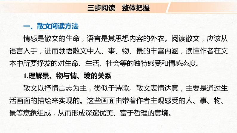 (全国版)高考语文一轮复习课件第3部分 专题16 Ⅰ 整体阅读 (含详解)08