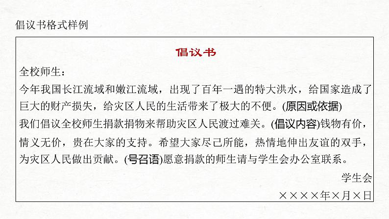 (全国版)高考语文一轮复习课件第4部分 专题17 Ⅳ 突破二 把握言语方式，掌握书信和读后感写作 (含详解)07