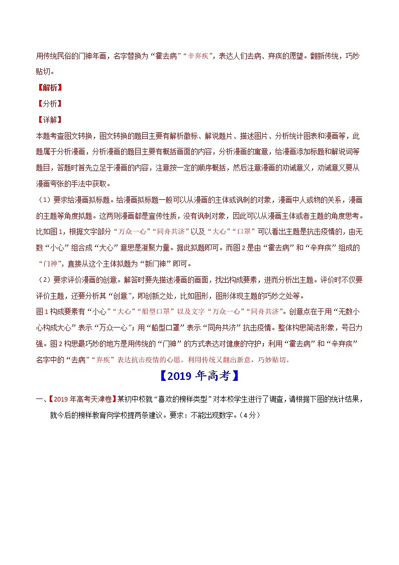 (新高考)高考语文三轮冲刺10《语言文字运用之图文漫画》（2份打包，解析版+原卷版）03