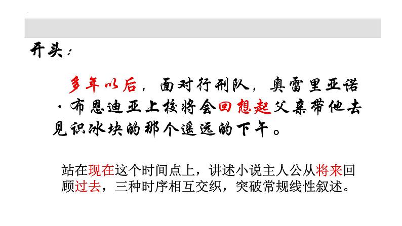 11《百年孤独（节选）》课件2022-2023学年统编版高中语文选择性必修上册第1页