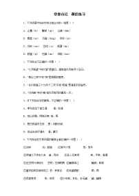 高中语文人教统编版必修 上册16.2* 登泰山记同步测试题