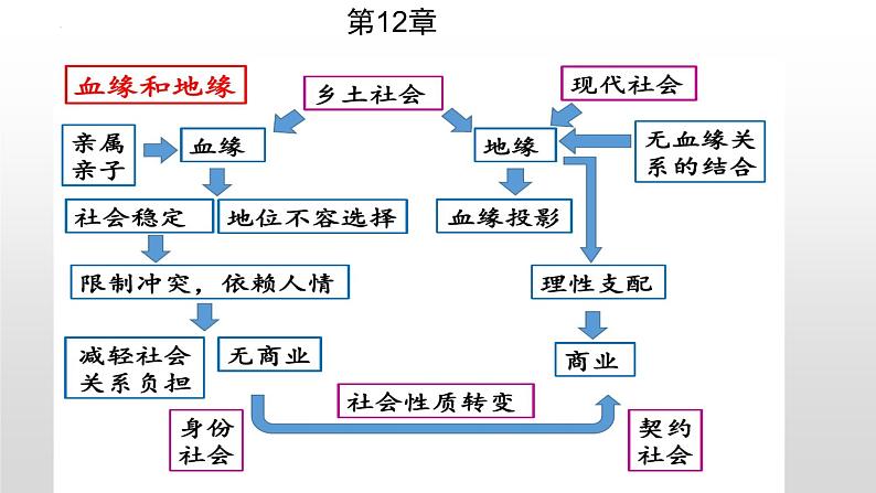 2022-2023学年统编版高中语文必修上册《乡土中国》之《血缘和地缘》《名实的分离》《从欲望到需要》 课件07