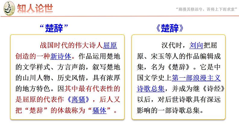 2022-2023学年统编版高中语文选择性必修中册9《屈原列传》课件第4页
