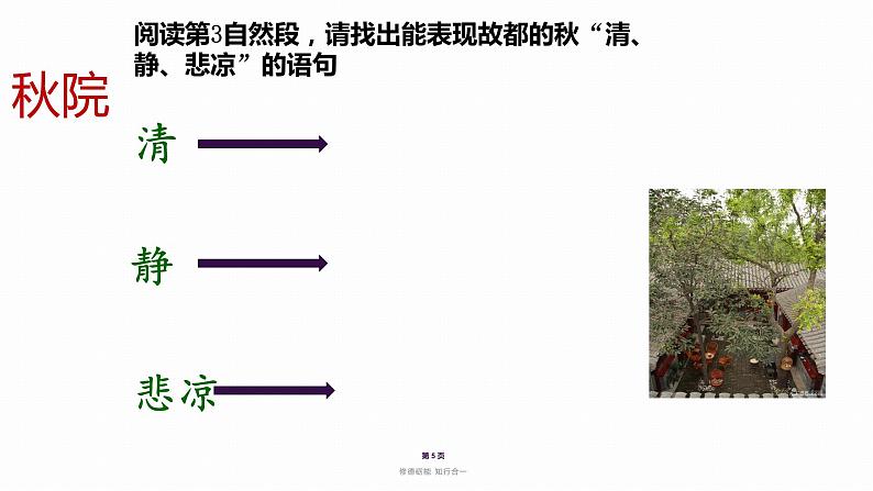 2022-2023学年统编版高中语文必修上册14.1《故都的秋》课件第5页