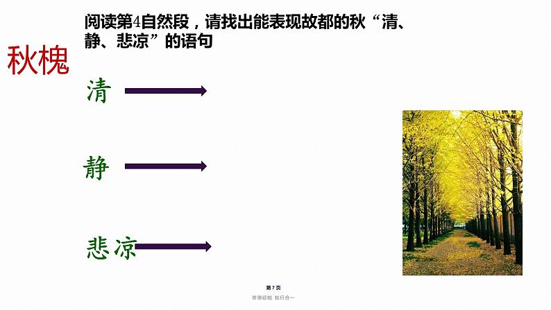 2022-2023学年统编版高中语文必修上册14.1《故都的秋》课件第7页