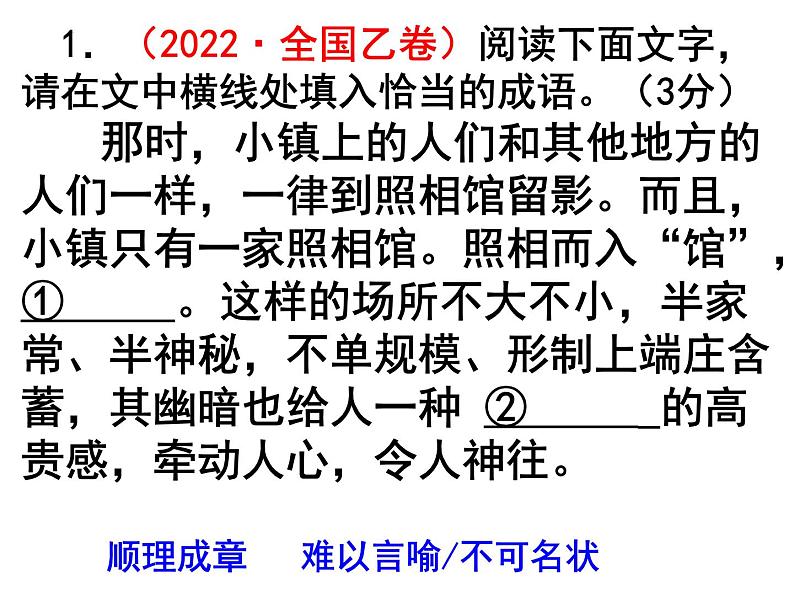 2023届高考语文复习-成语专题 课件第5页