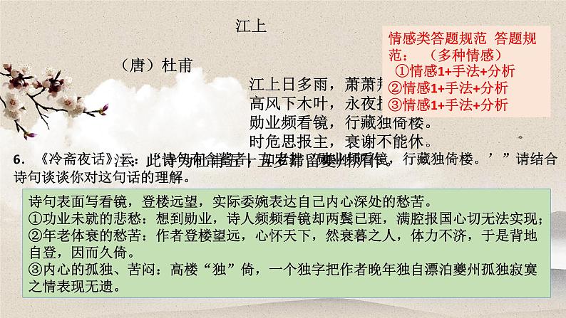 2023届新高考语文诗歌精讲精练 课件第6页