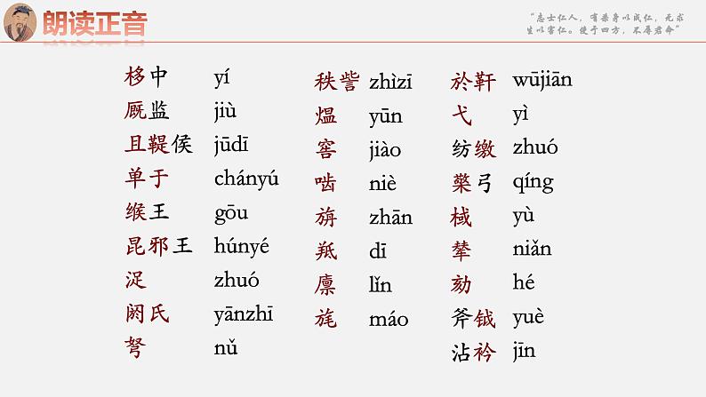 2022-2023学年统编版高中语文选择性必修中册10.《苏武传》课件第8页