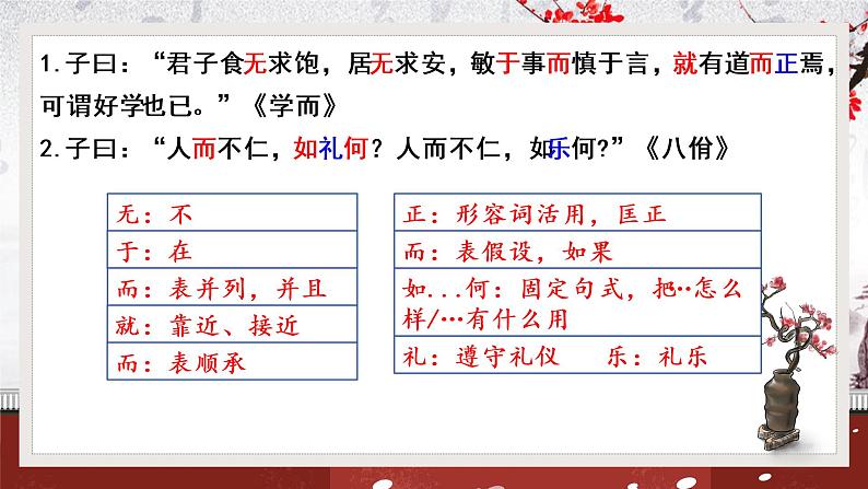 2022-2023学年统编版高中语文选择性必修上册5.1《论语》十二章 课件第7页