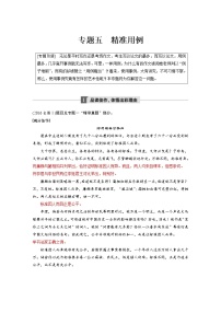 (通用版)高考语文二轮复习讲义第九章《写作》专题五精准用例