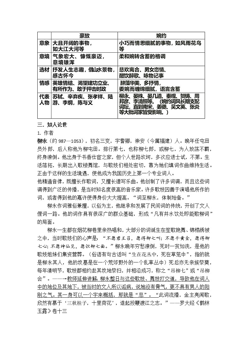 4《望海潮》《扬州慢》比较阅读 教案统编版高中语文选择性必修下册02