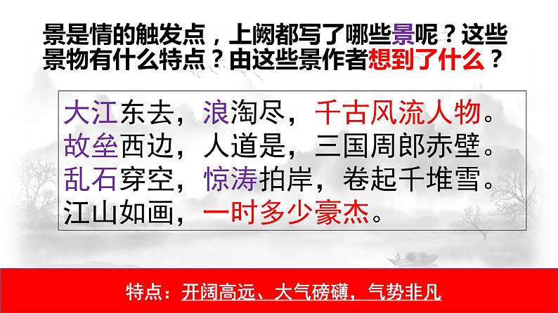 统编版必修上册 9.1 念奴娇 赤壁怀古 课件第8页