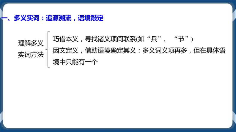 高考语文一轮 文言文阅读复习专题一：准确理解实词的含义 课件+试卷08