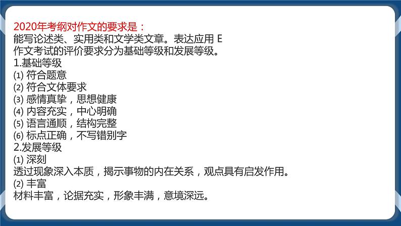 2021年高考作文一轮复习专题六：任务驱动型写作（课件）第3页