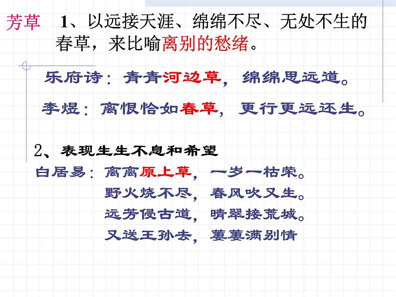 2023届高考专题复习：中国古典诗歌中的常见意象  课件第7页