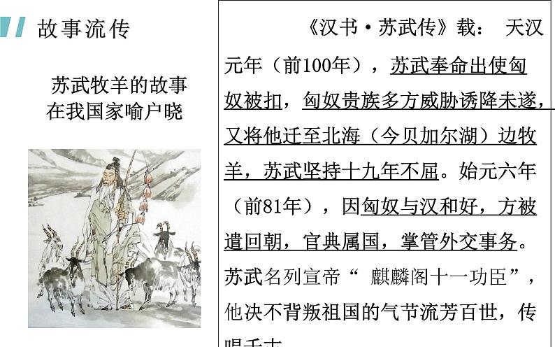 2022-2023学年统编版高中语文选择性必修中册10《苏武传》课件第5页