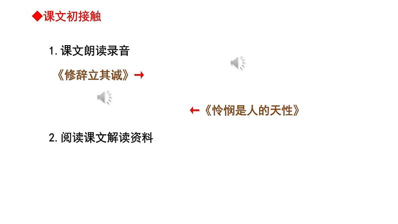 2022-2023学年统编版高中语文选择性必修中册4《修辞立其诚》《怜悯是人的天性》对比阅读 课件第2页