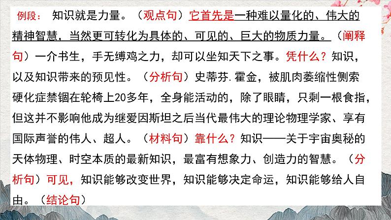 议论文阐释写作技法 课件08