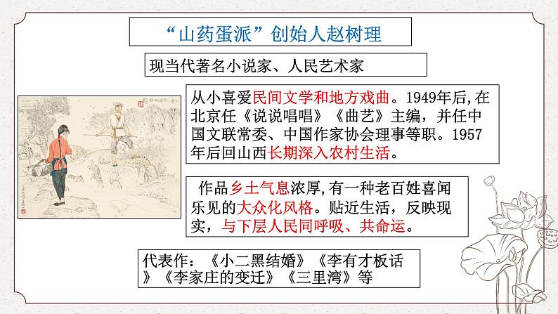 小二黑结婚（节选）2022-2023学年高二语文精美同步课件（人教版统编版选择性必修中册）第7页