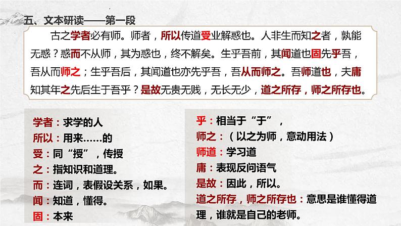 2022-2023学年统编版高中语文必修上册10.2《师说》课件第8页