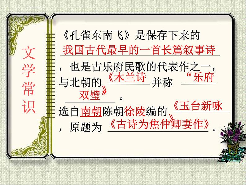 2.《孔雀东南飞》-2021-2022学年高二语文下学期同步精品课件（统编版选择性必修下册）第4页