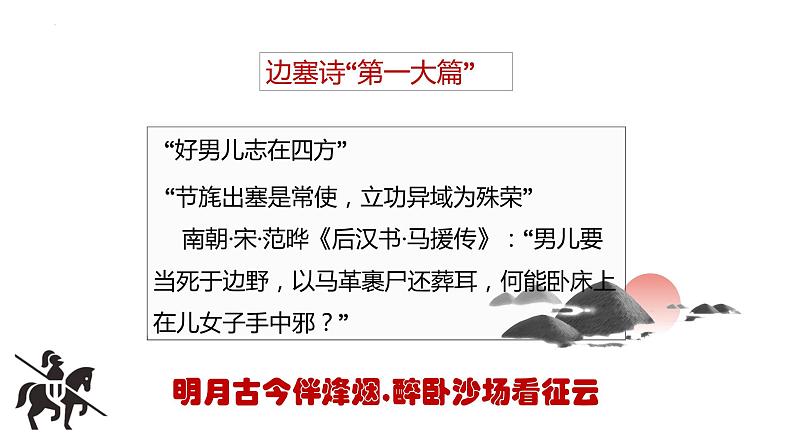 燕歌行(并序）2022-2023学年高二语文精美同步课件（人教版统编版选择性必修中册）02