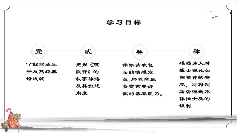 燕歌行(并序）2022-2023学年高二语文精美同步课件（人教版统编版选择性必修中册）03