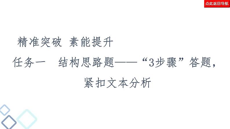 高考语文二轮强化复习任务群4任务1《结构思路题——“3步骤”答题，紧扣文本分析》课件第4页