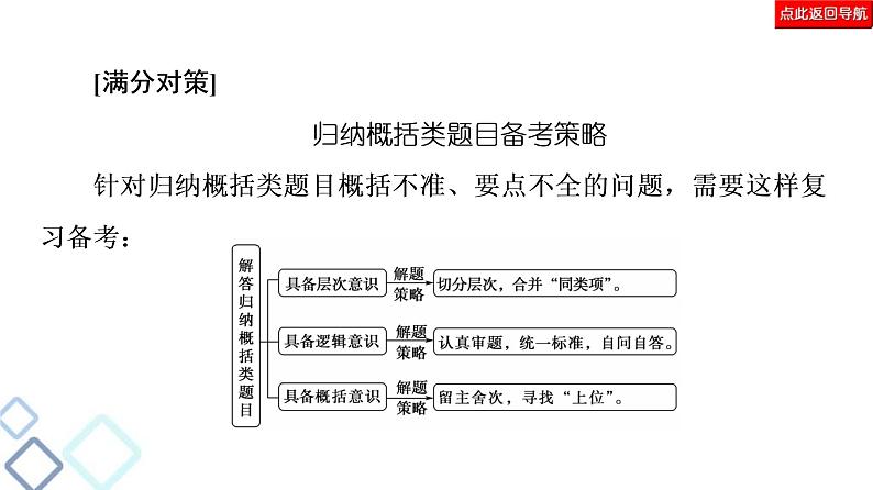 高考语文二轮强化复习任务群4任务4《归纳概括题——具备“3意识”，落实“3步骤”》课件第5页