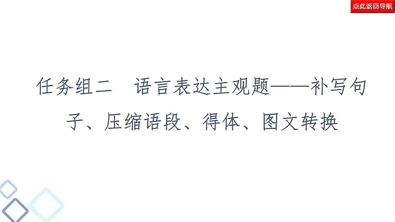 高考语文二轮强化复习任务群7任务组2《任务1　补写句子——扣话题，明逻辑》课件第2页