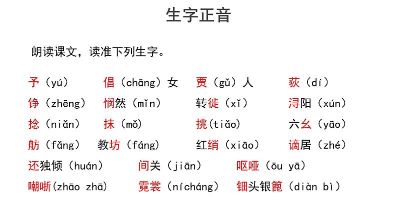 3.8.3 琵琶行（三课时）课件+教案+课文朗读06