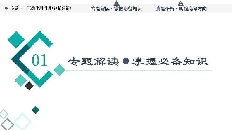 人教版高考语文一轮总复习第4部分专题1正确使用词语(包括熟语)教学课件03