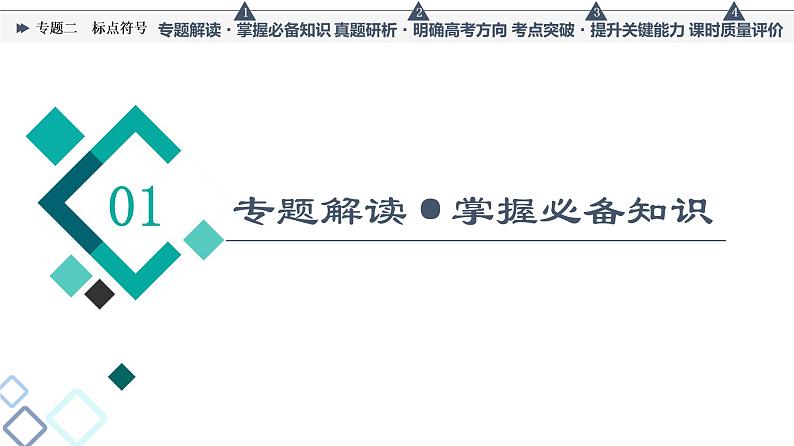 人教版高考语文一轮总复习第4部分专题2标点符号教学课件第2页