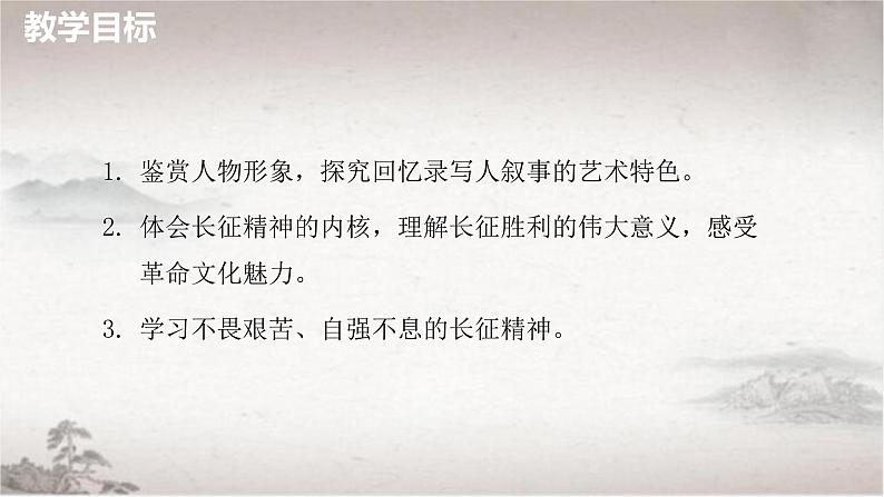 2022-2023学年统编版高中语文选择性必修上册2.1《长征胜利万岁》课件第2页