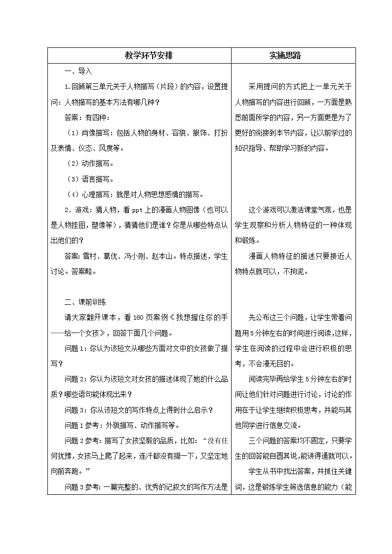 4.19人物描写-篇章 教案 中职语文高教版02