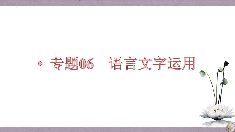 【备战2023高考】语文全复习——第01讲《关于词语辨析题目》课件（新教材新高考）01