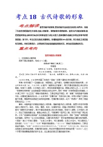 【备战2023高考】语文考点全复习——考点19《诗歌的形象》（含解析）（新高考专用）