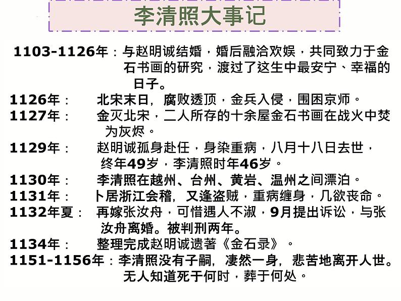 2022-2023学年统编版高中语文必修上册9.3《声声慢》课件第6页