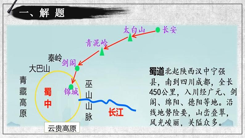 统编版选择性必修下册 3.1 蜀道难 课件第4页