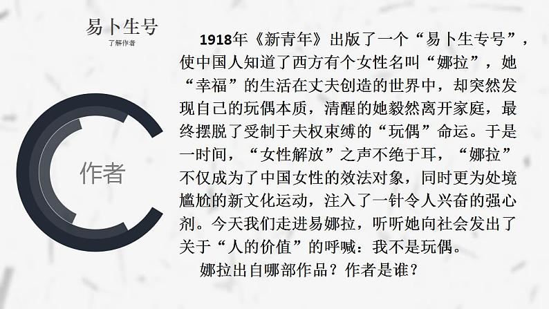 2022-2023学年统编版高中语文选择性必修中册12.《玩偶之家(节选)》课件04