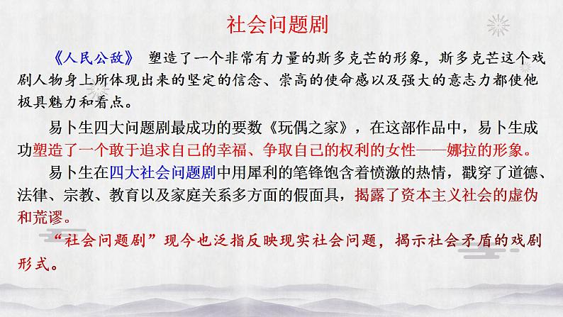 2022-2023学年统编版高中语文选择性必修中册12.《玩偶之家(节选)》课件08