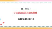 人教统编版选择性必修 中册1 社会历史的决定性基础精品ppt课件