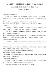 2023届新高考一卷语文点对点攻关训练专题：命题作文