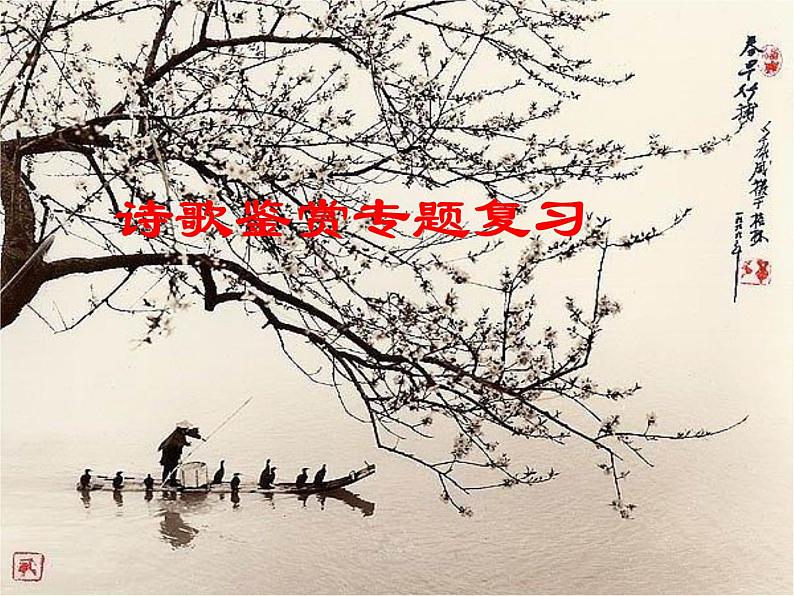 2023届高考专题复习：诗歌鉴赏专题复习 课件第1页