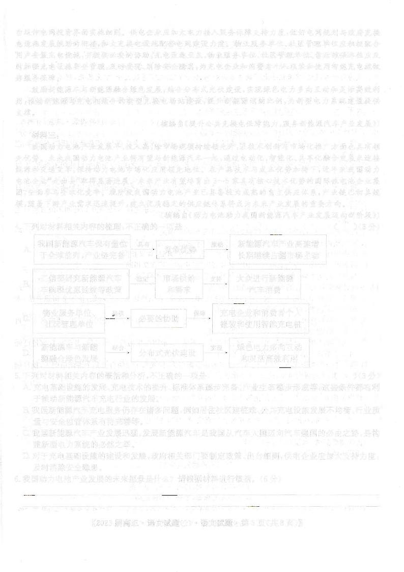 专家信息卷 2023届高三10月段考 3 全国卷 语文试题第3页