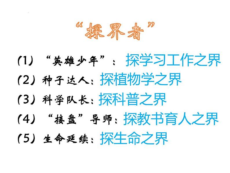 《心有一团火，温暖众人心》《“探界者”钟扬》对比阅读课件05