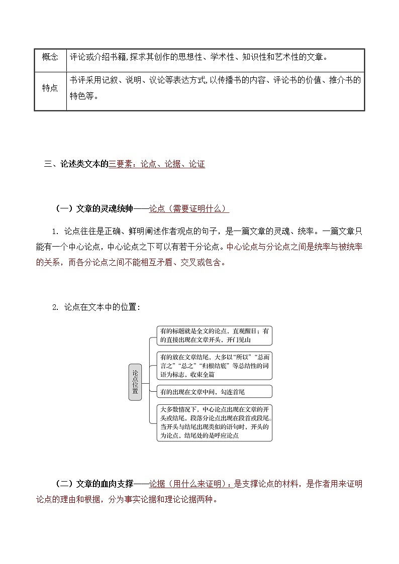 2023届高考语文二轮复习教案 论述类文本阅读2——文体知识 例题分析第3页