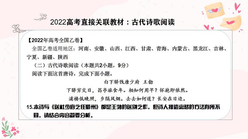 2023届高考语文复习-诗歌鉴赏选择题 课件27张第7页