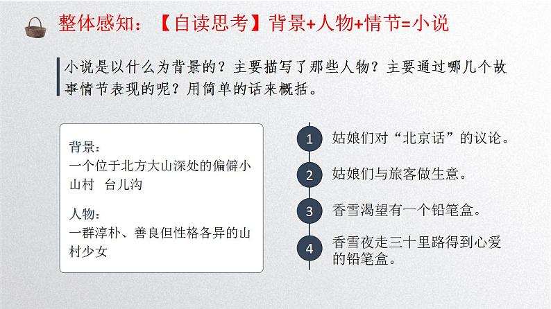 3.2《哦，香雪》课件 2022-2023学年统编版高中语文必修上册06